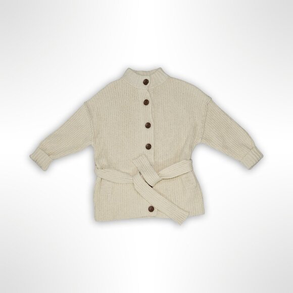 Free People Belted Mock Neck Cardigan - Size XS - Picture 1 of 3